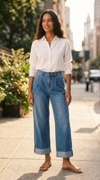Cambre Wide Leg Jeans