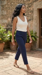 Nerveux Ribbed V-Neck Tank
