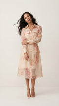 Jardin Floral Midi Shirt Dress
