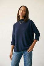 Nacelle Button Sleeve Knit Sweater