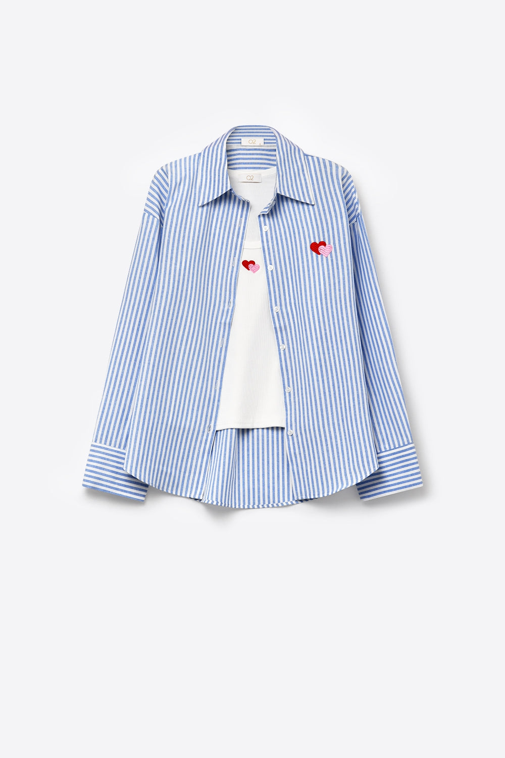 Amour Stripe Shirt & Tank Set