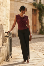 Clinquant Draped Gold Top