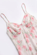 Songe Floral Mesh Maxi Dress