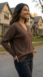 Solstice V-Neck Knit Jumper