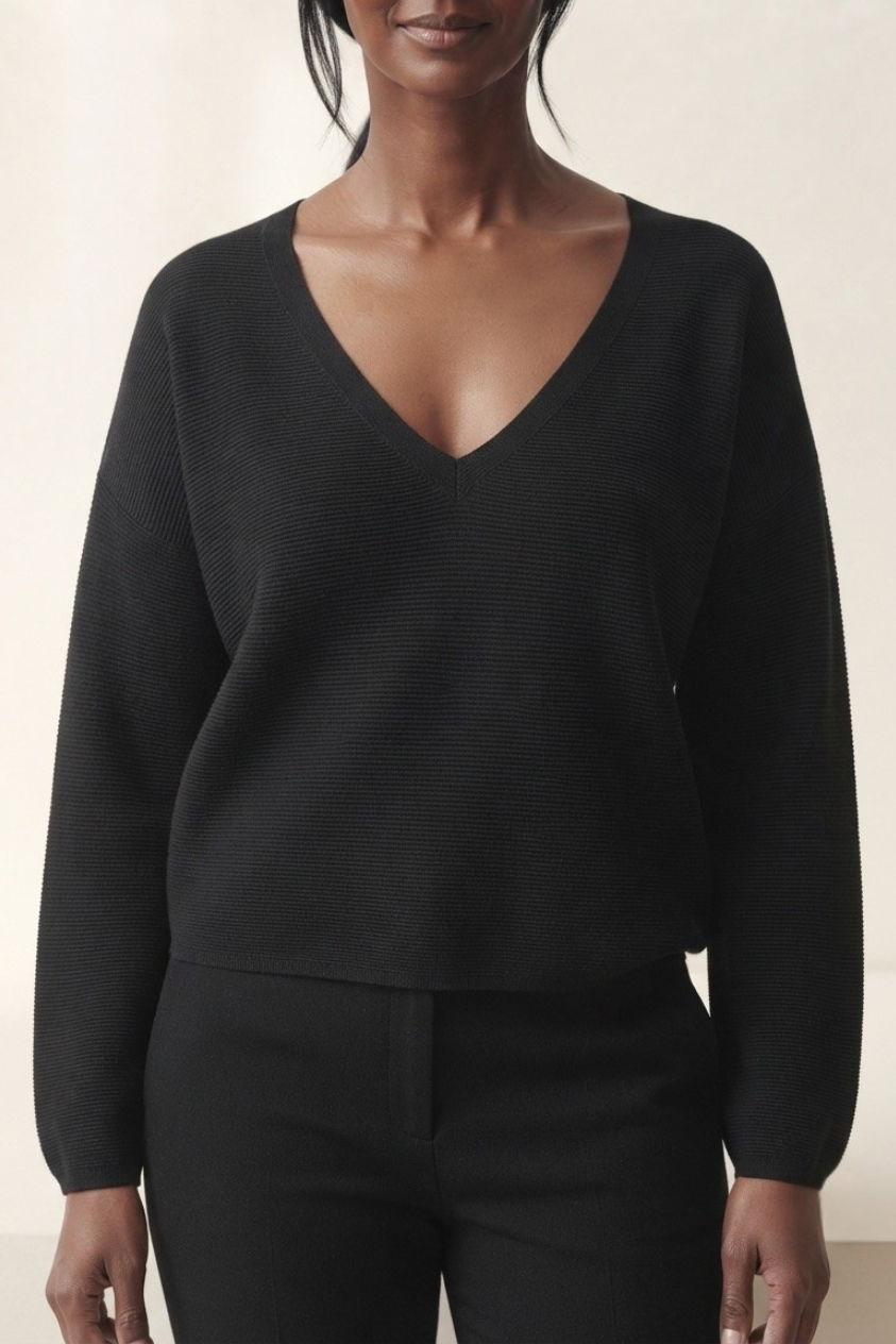 Nervuré Linear Texture Sweater