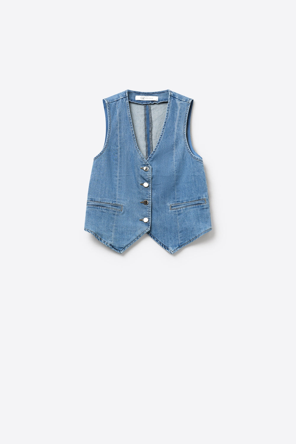 Gilet Denim Button Vest