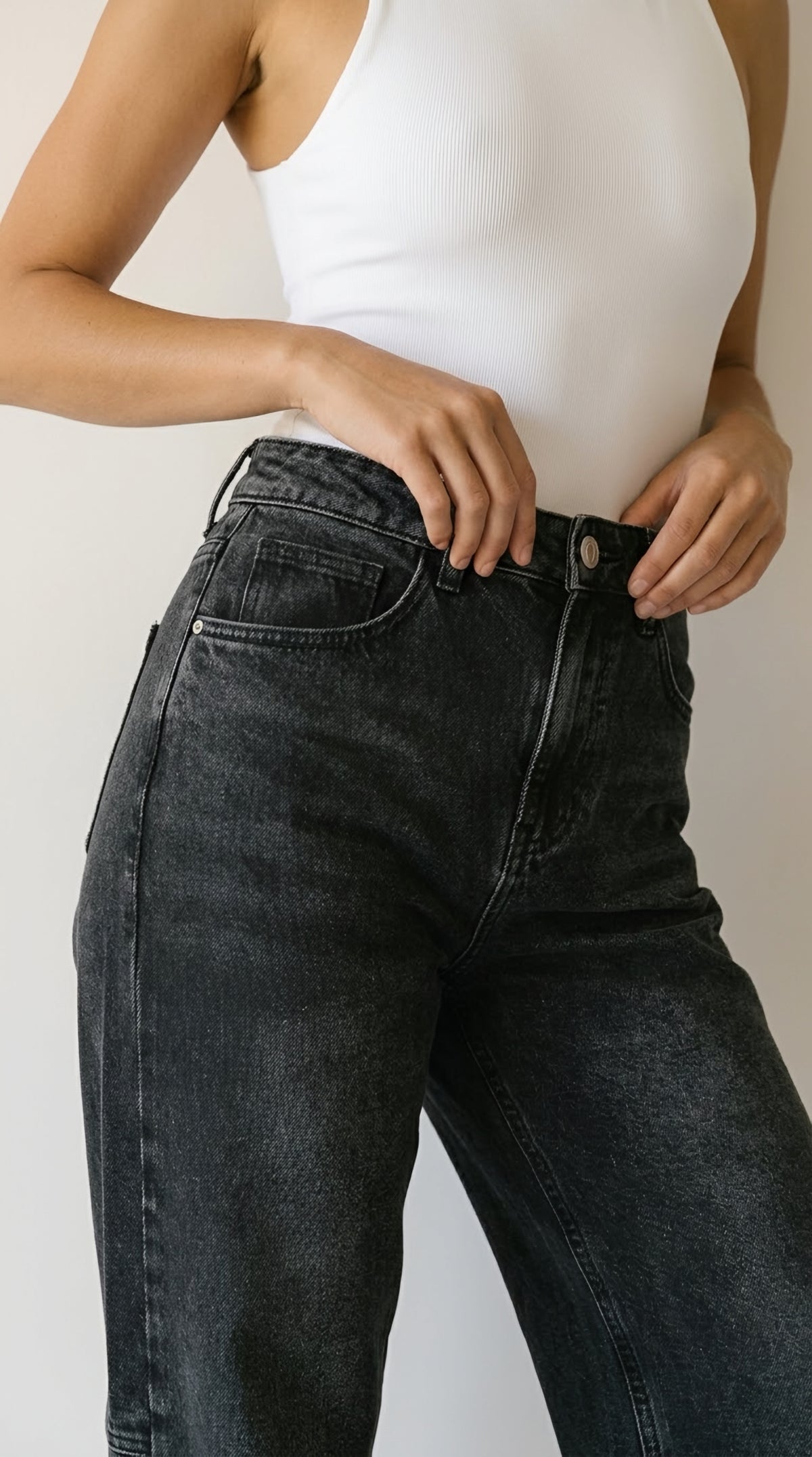 Couture Barrel Leg Jeans