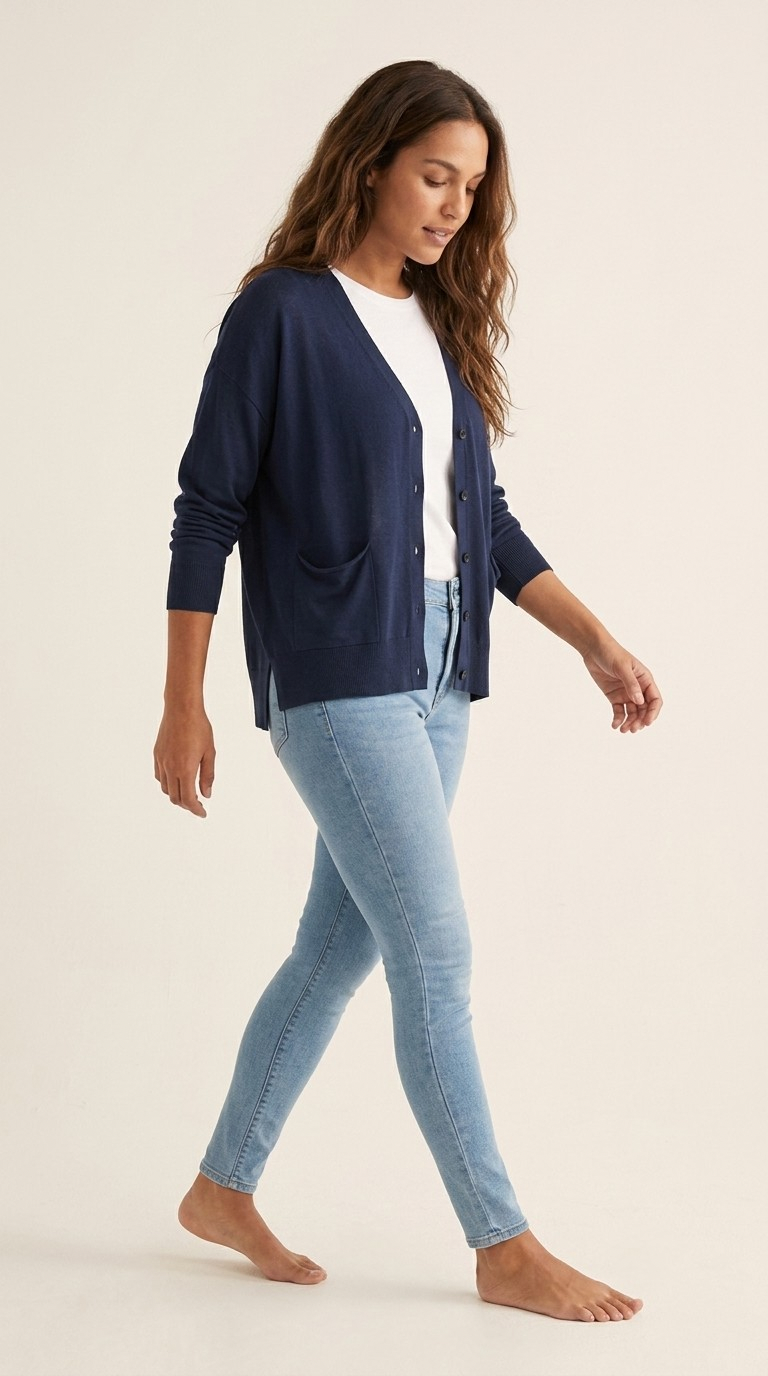 Poche Fine Knit Cardigan