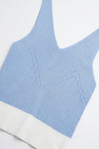 Bordure Contrast Hem Tank