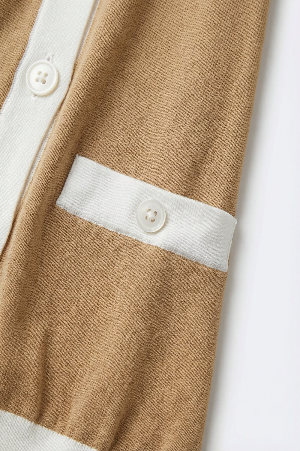 Galon Contrast Trim Cardigan