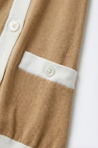 Galon Contrast Trim Cardigan