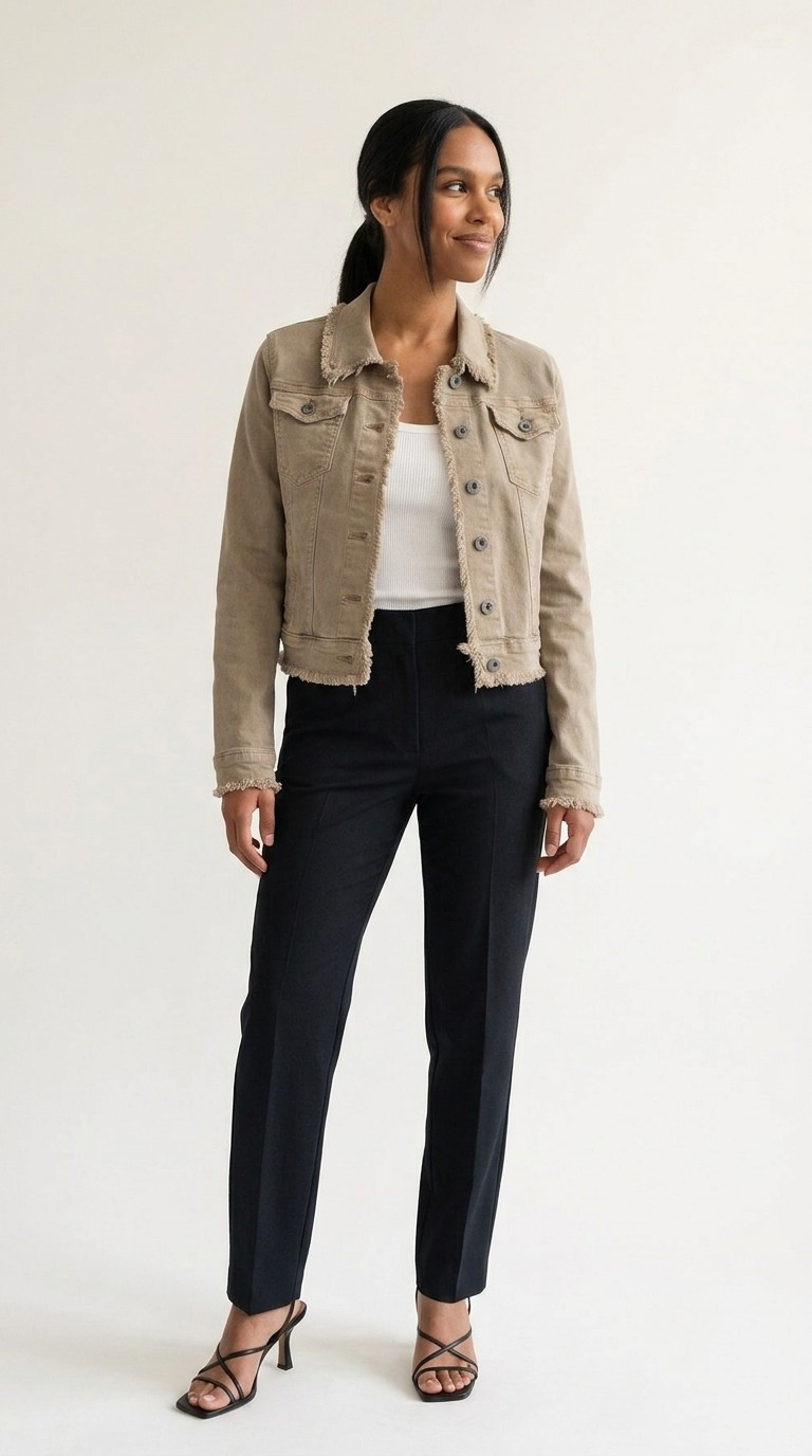 Effilé Raw Edge Denim Jacket
