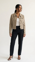 Effilé Raw Edge Denim Jacket