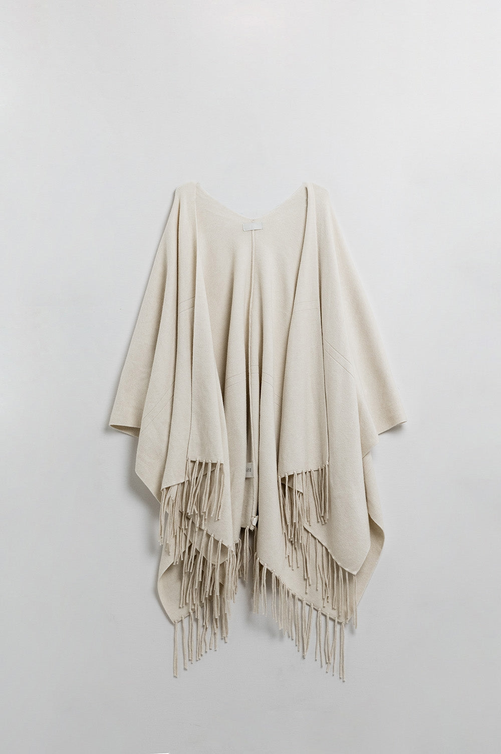 Effiloché Knit Poncho