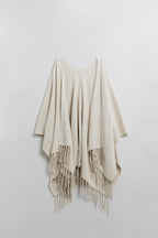 Effiloché Knit Poncho