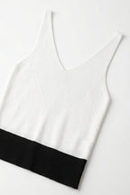 Bordure Contrast Hem Tank