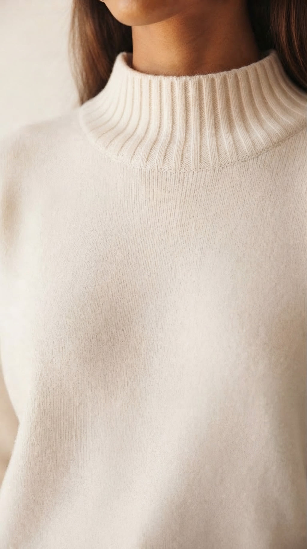 Tourelle High Collar Knit Sweater