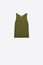 Nerveux Ribbed V-Neck Tank