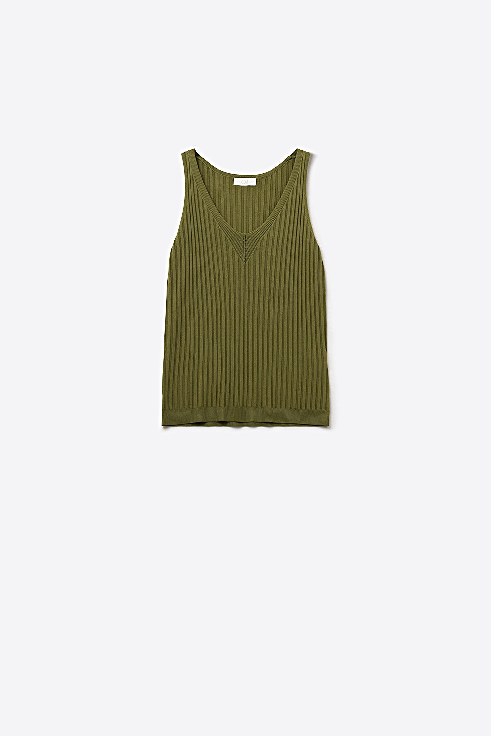 Nerveux Ribbed V-Neck Tank