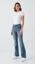 Pavillon Mid Rise Flare Jeans