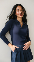 Liseré Polo Knit Sweater