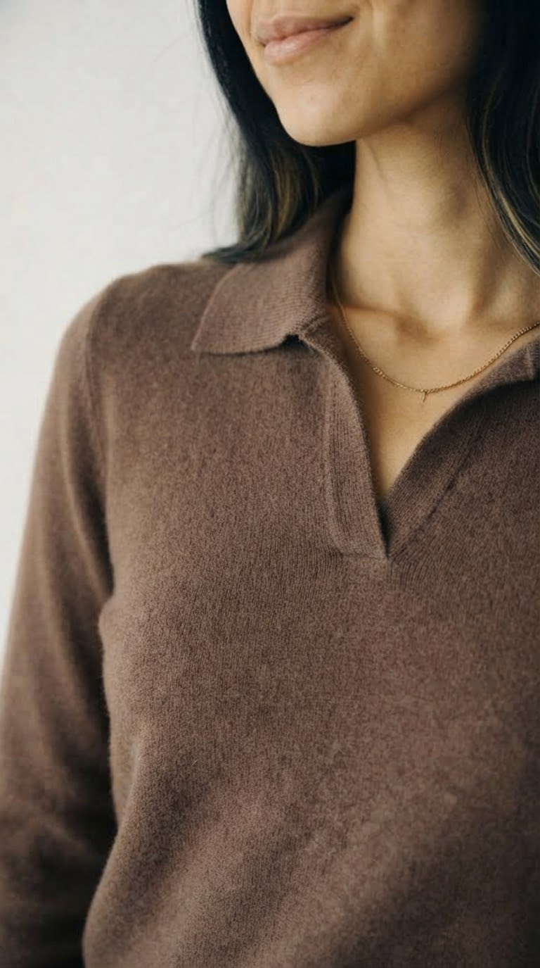 Liseré Polo Knit Sweater