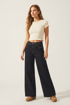 Horizon Dark Wash Wide Leg Jeans
