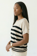Marinière Stripe Knit Sweater Top