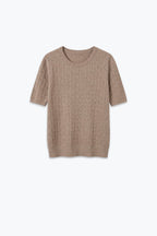 Câble Fine Knit Crew Neck