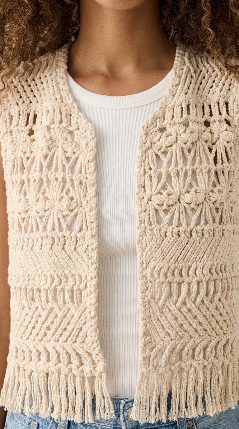 Flecos Open Knit Vest