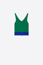 Bordure Contrast Hem Tank