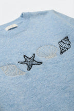 Coquille Seashell Knit Sweater