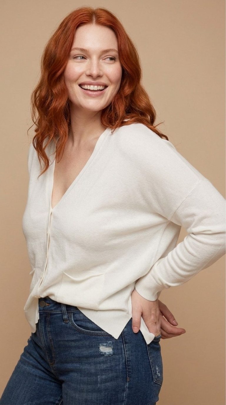 Poche Fine Knit Cardigan
