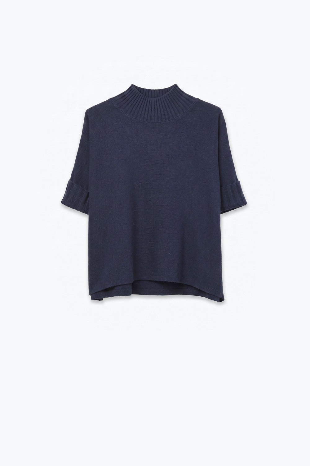Hausse Chunky Ribbed High Collar Sweater