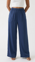 Les Éclat Satin Wide Leg Pants