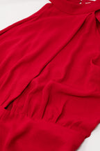 Croisé Halter Wide Leg Jumpsuit
