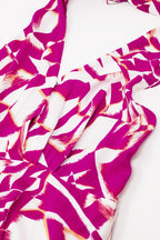 Ibiza Abstract Halter Midi Dress
