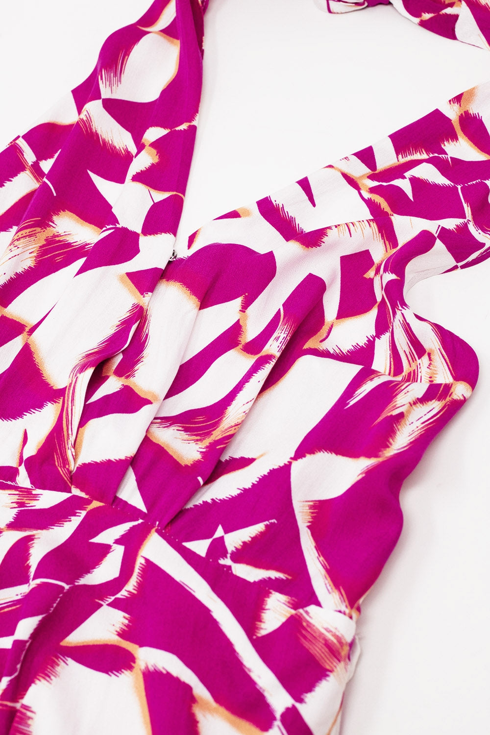 Ibiza Abstract Halter Midi Dress
