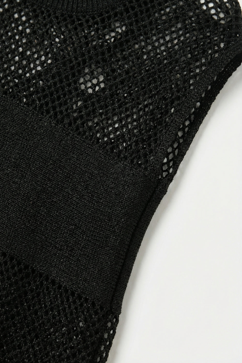 Treillis Cap Sleeve Sweater