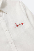 Tendresse Love Embroidered Shirt