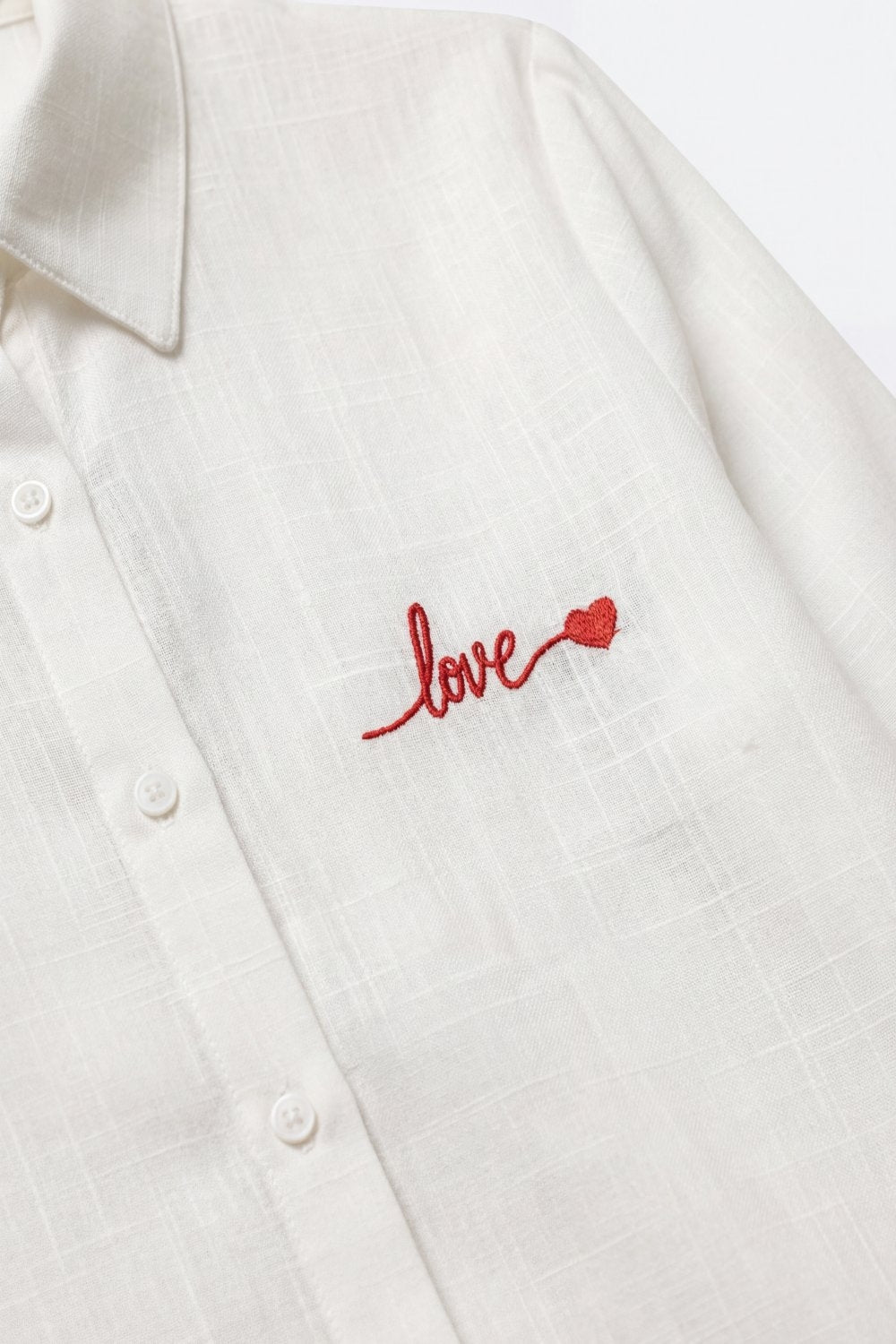 Tendresse Love Embroidered Shirt