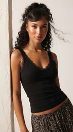 Écume Lace Trim Camisole