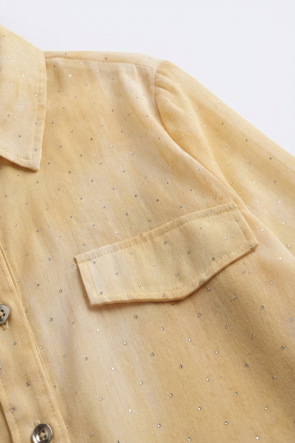 Nuée Strass Chiffon Shirt