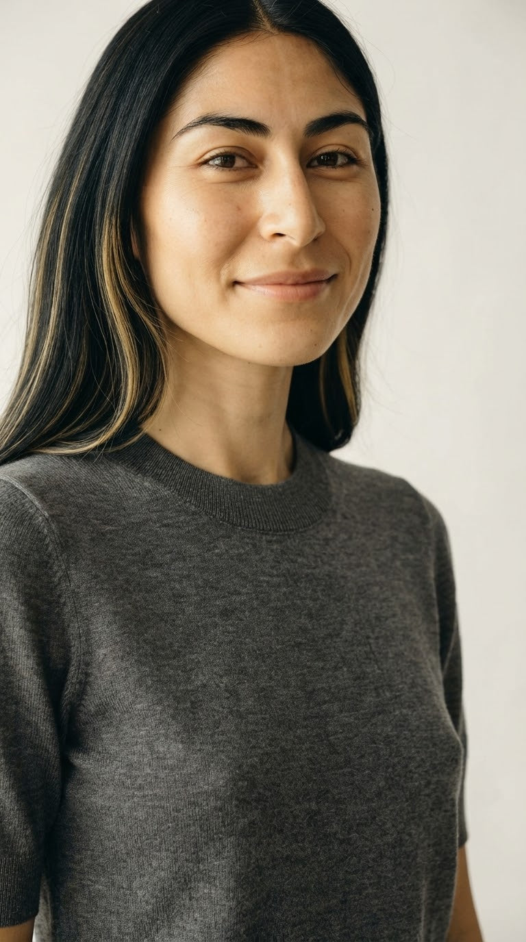 Laine Fine Knit Crew Neck
