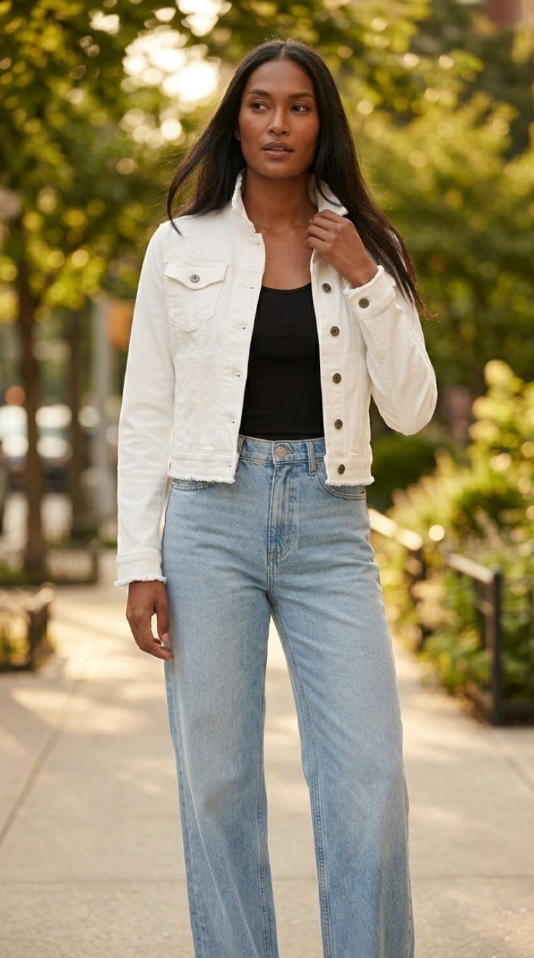 Effilé Raw Edge Denim Jacket
