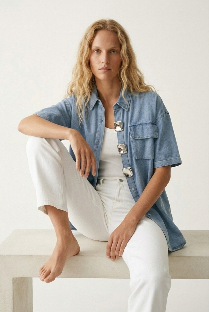 Argent Denim Shirt
