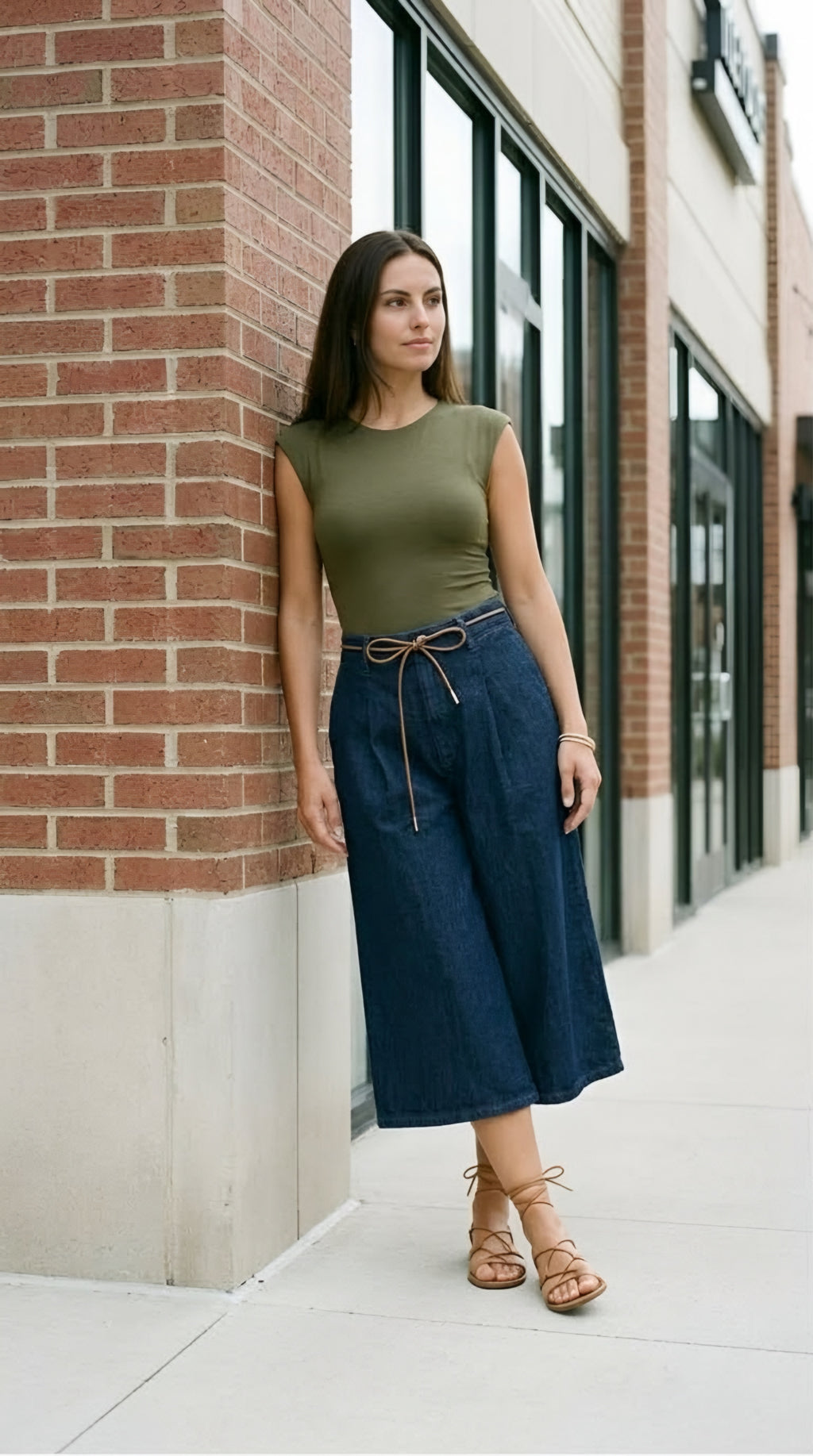 Nœud Denim Culottes