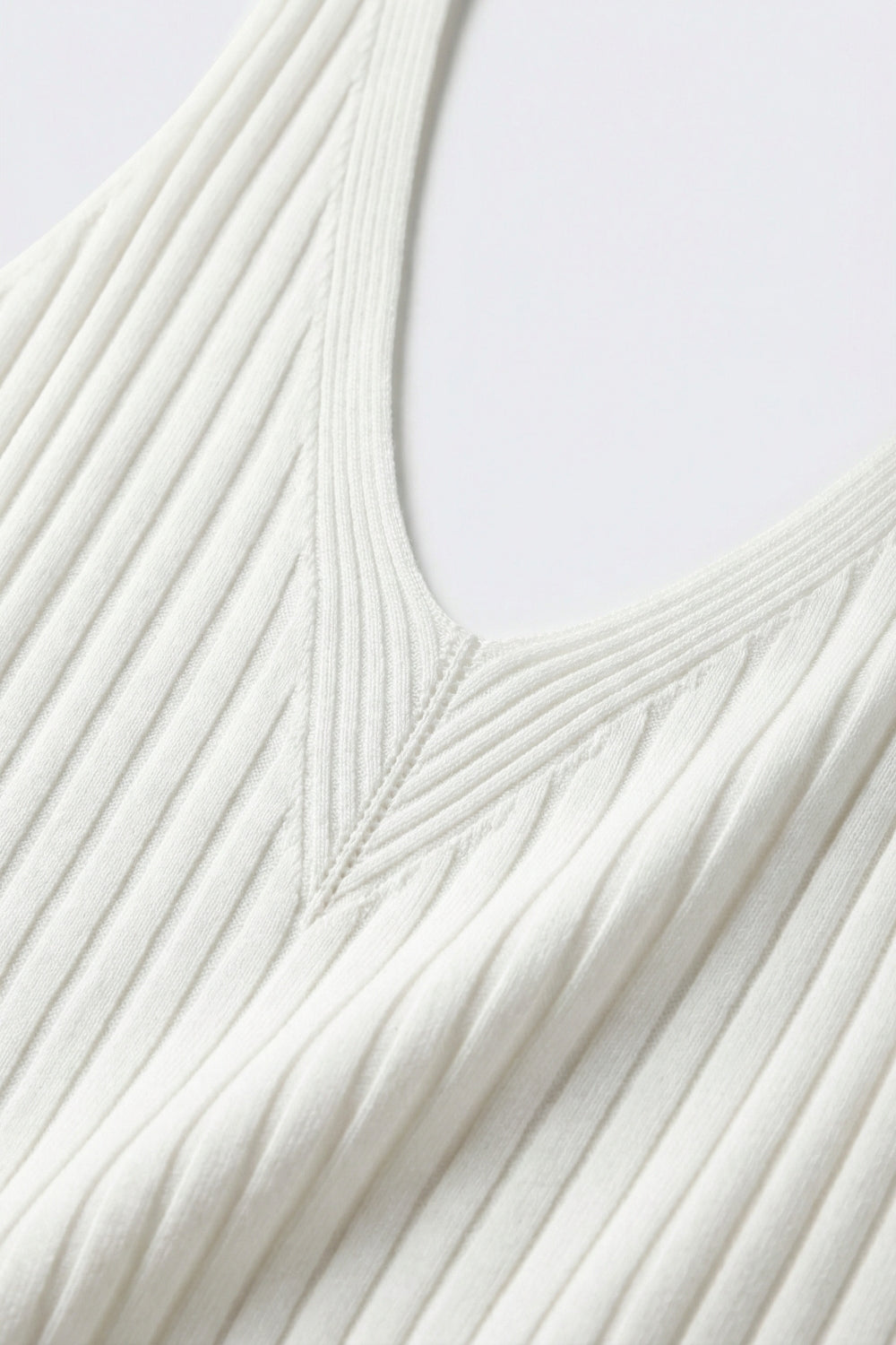 Nerveux Ribbed V-Neck Tank