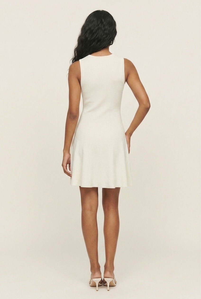 Soleil Ribbed Fit & Flare Dress
