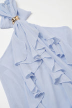 Anneau Ruffle Halter Top